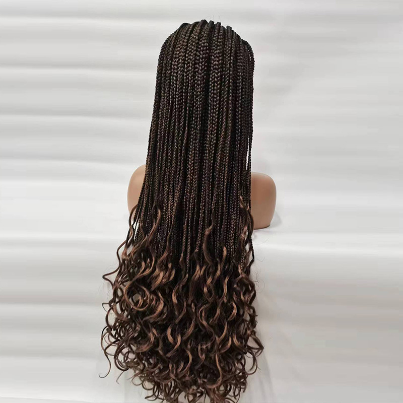 European and American popular full lace African dirty braid three-strand braid - Image 3