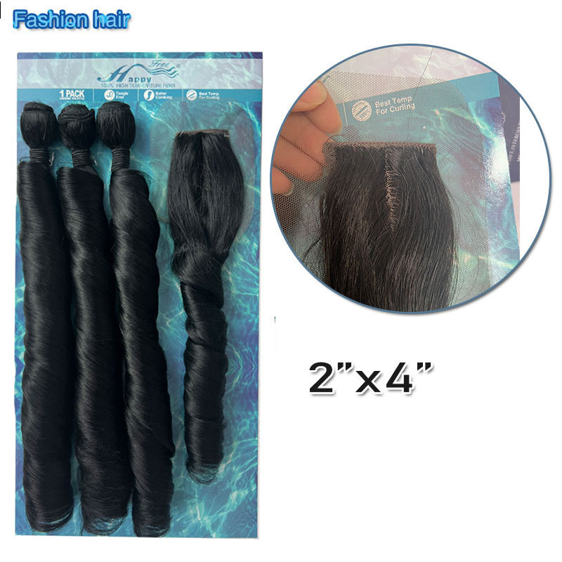 Fashion Hair Cross-Border Scalp Hair Bundle Hair Curtain Hair Extensions African Wig French Curls W - Image 2