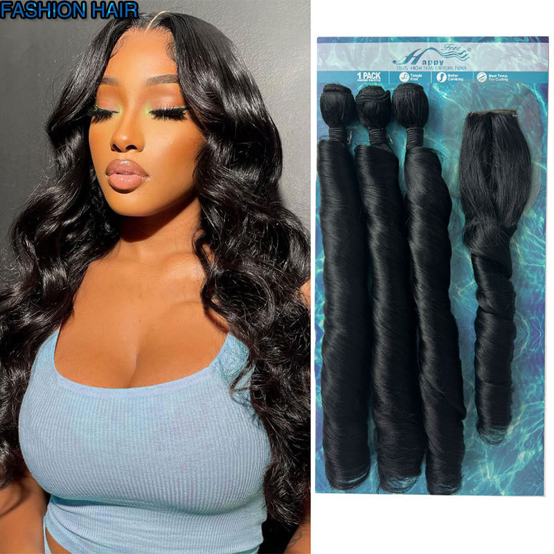 Fashion Hair Cross-Border Scalp Hair Bundle Hair Curtain Hair Extensions African Wig French Curls W