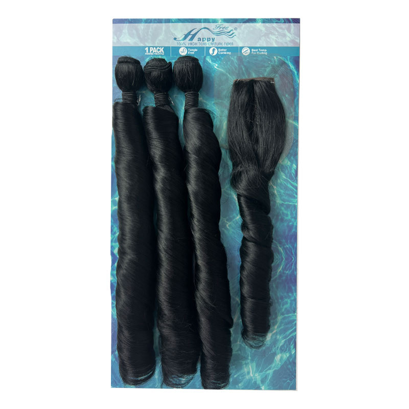 Fashion Hair Cross-Border Scalp Hair Bundle Hair Curtain Hair Extensions African Wig French Curls W - Image 3