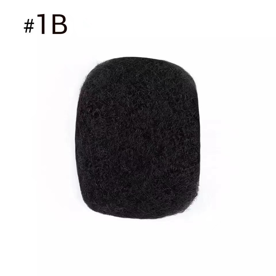 Fashion Human Hair Dreadlocks Puffy Silk Hair Bag Afro Kinkys Bulk Human Hair - Image 2