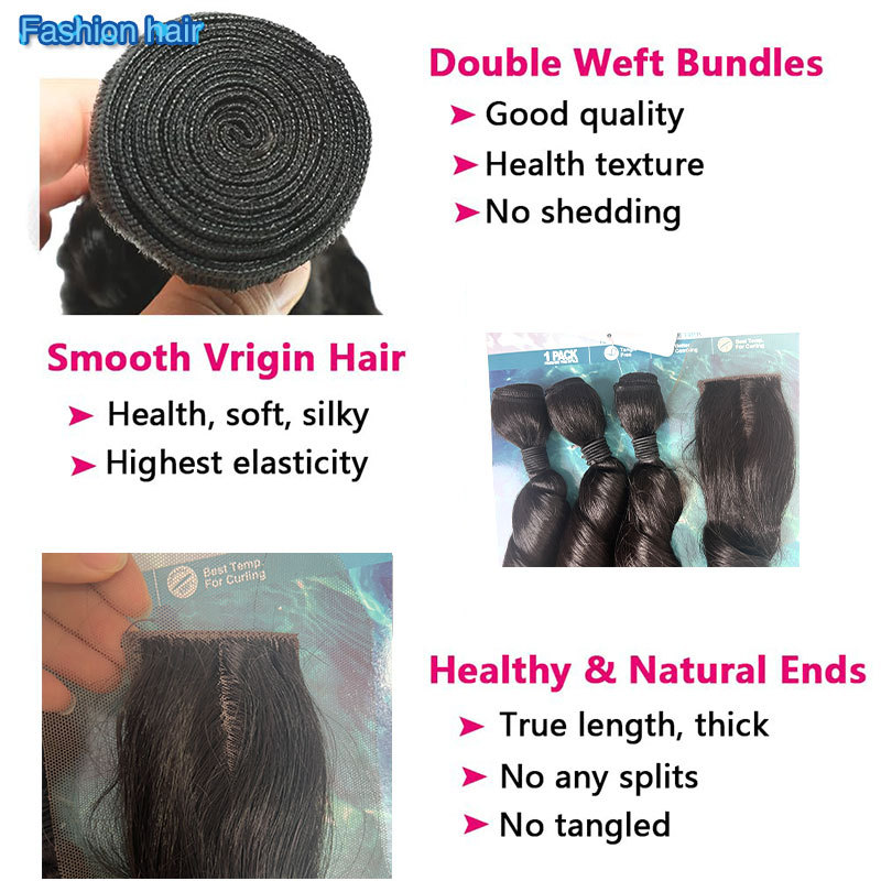 Fashion Hair Cross-Border Scalp Hair Bundle Hair Curtain Hair Extensions African Wig French Curls W - Image 4