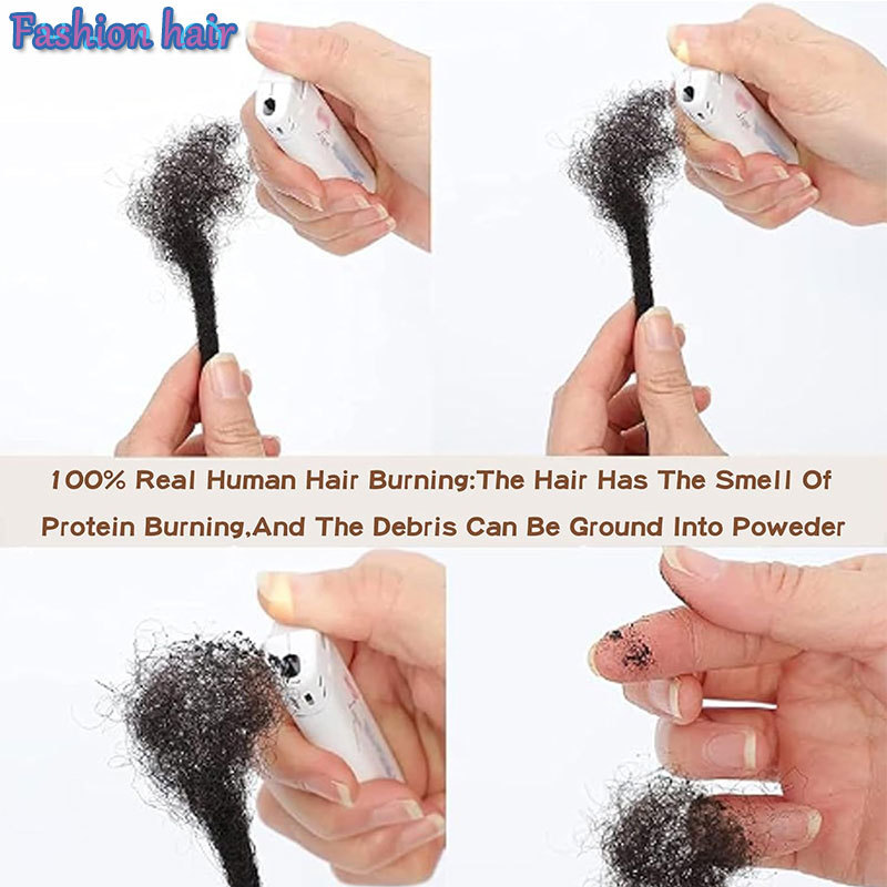 Fashion Human Hair Dreadlocks Puffy Silk Hair Bag Afro Kinkys Bulk Human Hair - Image 4
