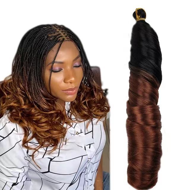 8" 12in 150g French Curly Synthetic Hair Extensions for Braiding
