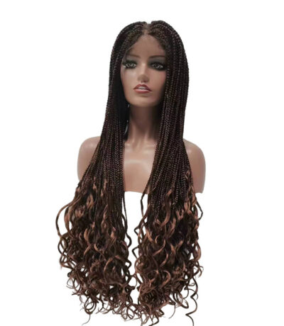 European and American popular full lace African dirty braid three-strand braid