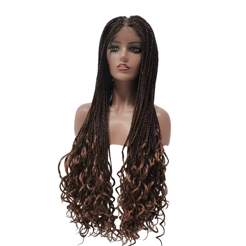 European and American popular full lace African dirty braid three-strand braid